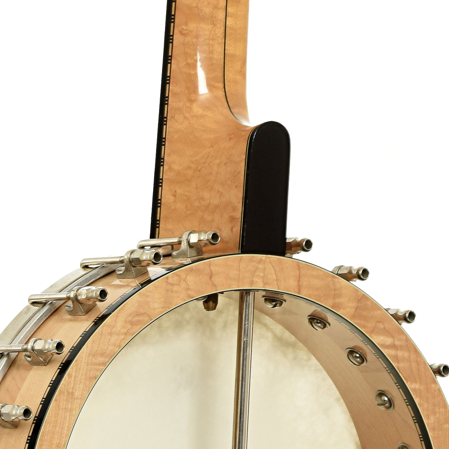 Neck joint of Wildwood Artist Open Back Banjo