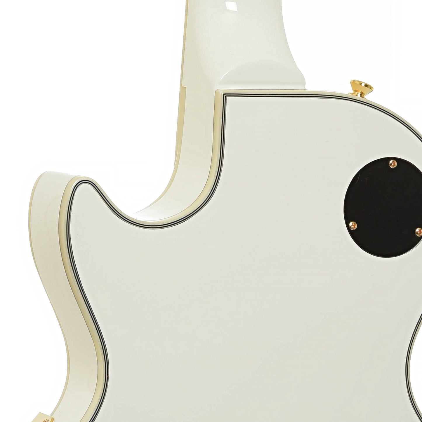 Neck joint of Epiphone IGC Les Paul Custom Electric Guitar