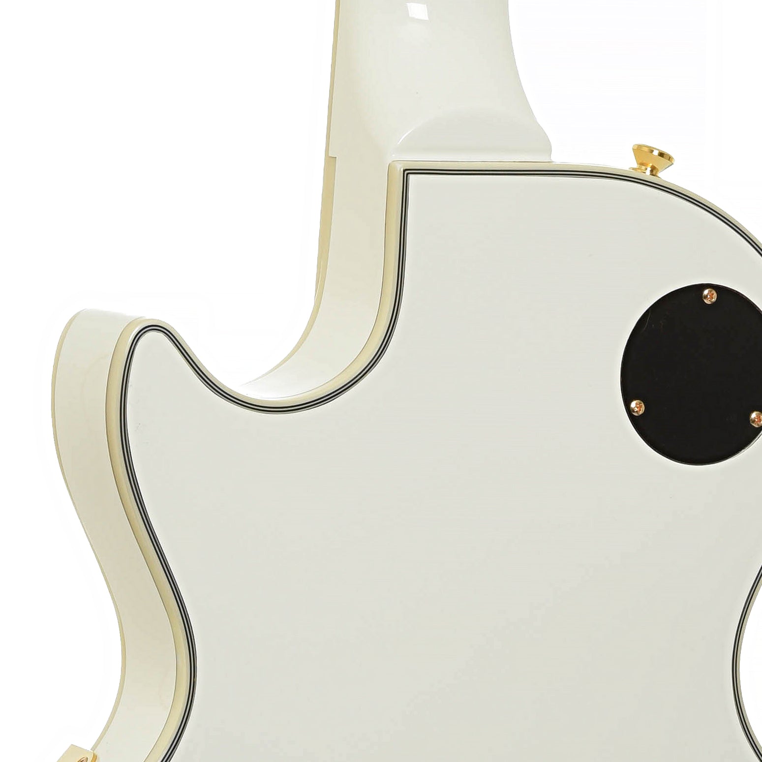 Neck joint of Epiphone IGC Les Paul Custom Electric Guitar