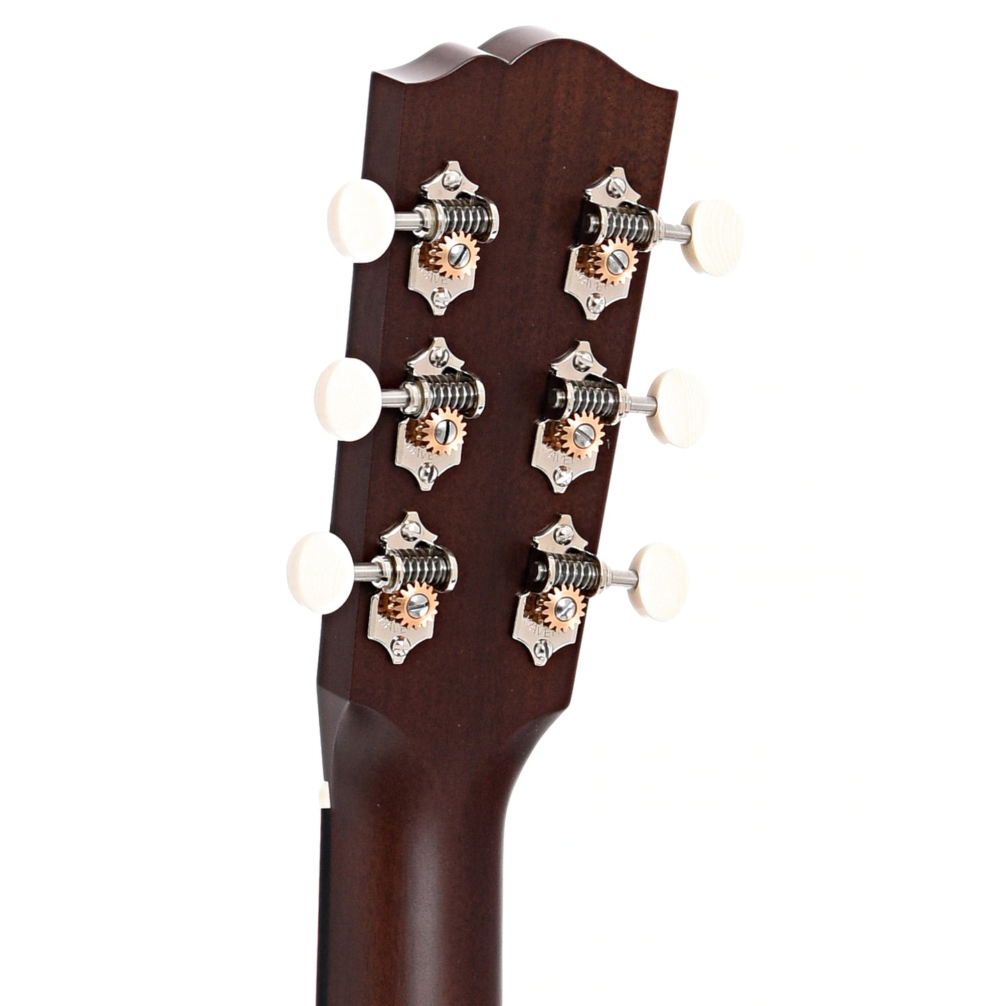 Back headstock of Santa Cruz Custom Vintage Jumbo Acoustic Guitar