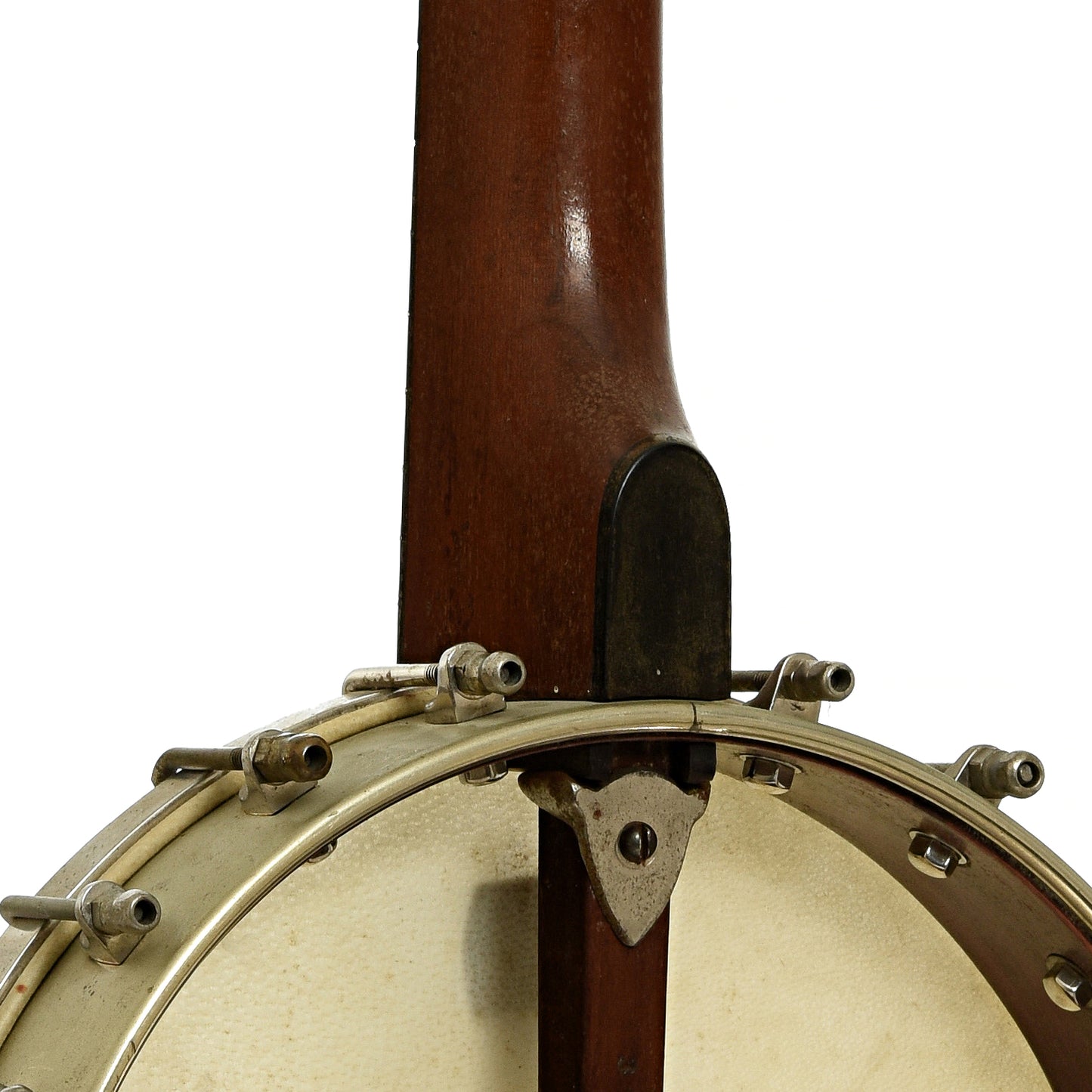Neck joint of S.S. Stewart American Princess  No. 1 Openback Banjo