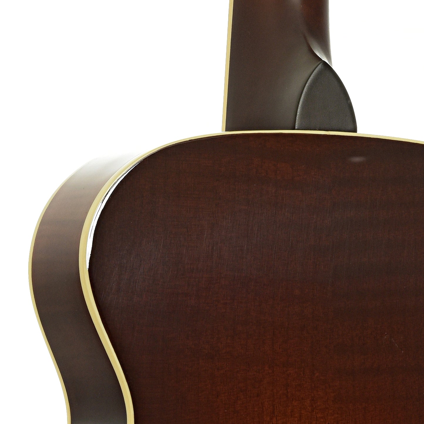 Neck joint of KR Strings Mandolindo Custom Deluxe Curly Maple 
