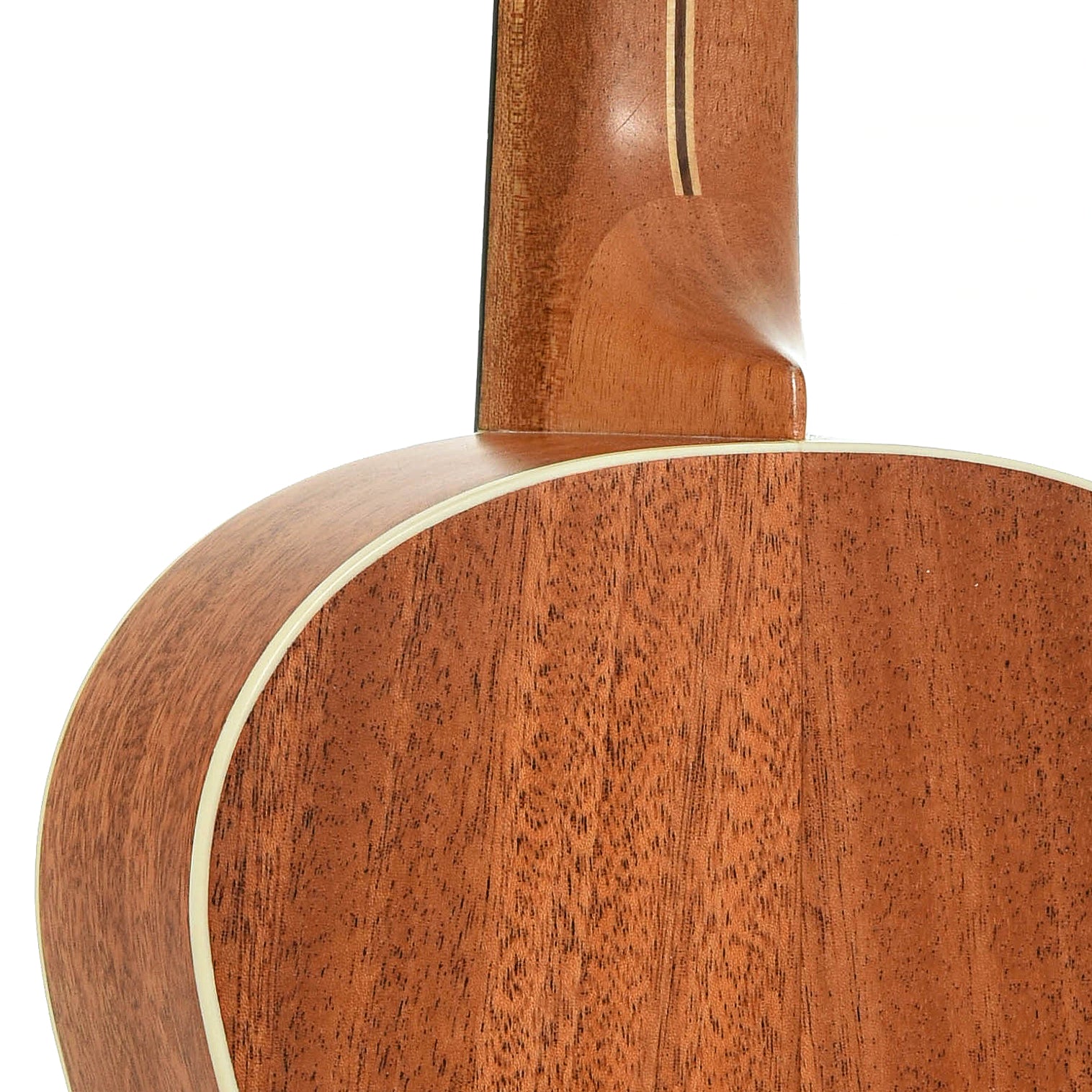 Neck joint of LoPrinzi MC3 Baritone Ukulele