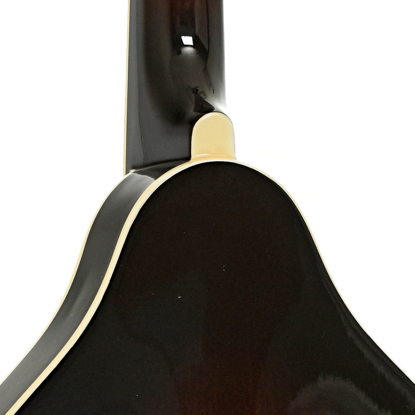 Neck joint of Ibanez M510E Acoustic-Electric A-Style Mandolin, Dark Violin Sunburst