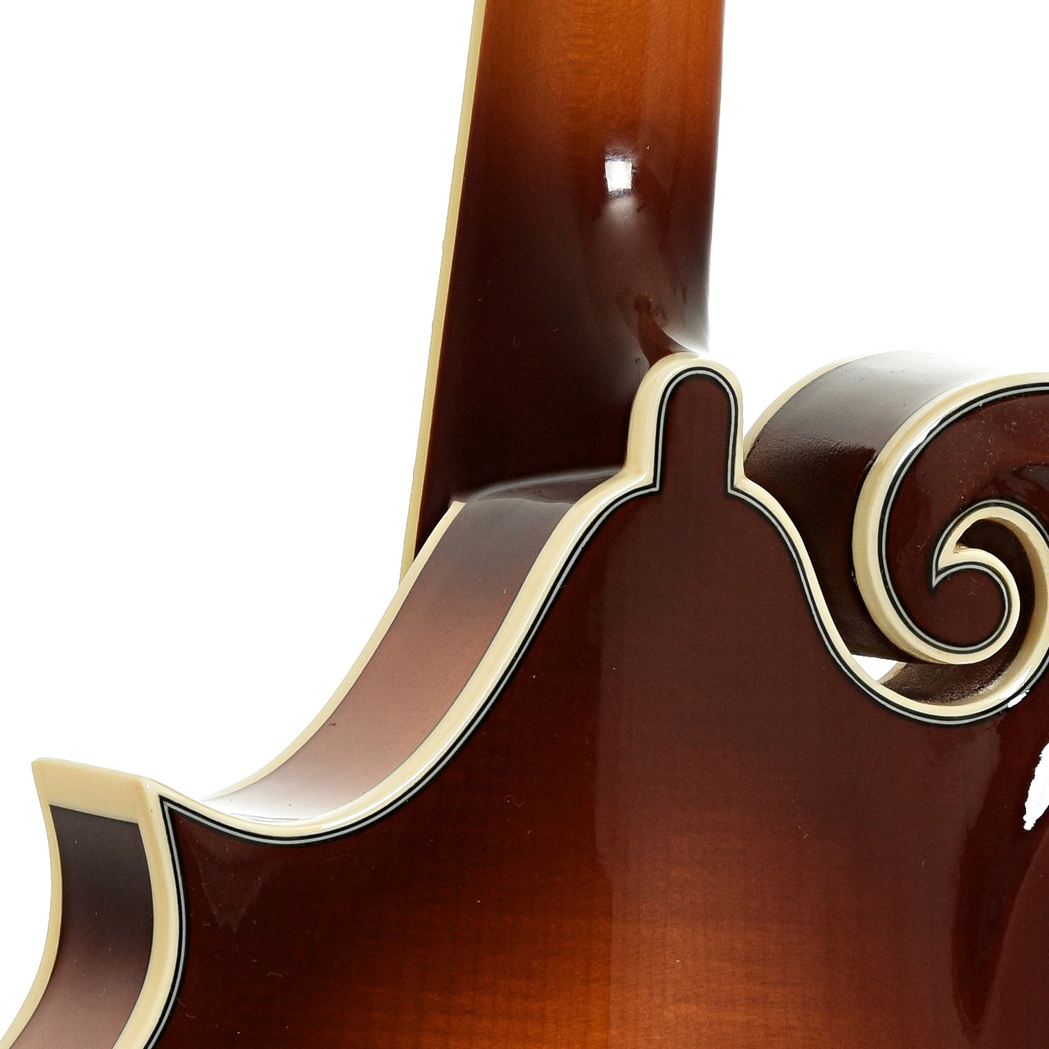 Neck joint of Ibanez M700S F-Style Mandolin, Antique Violin Sunburstv  