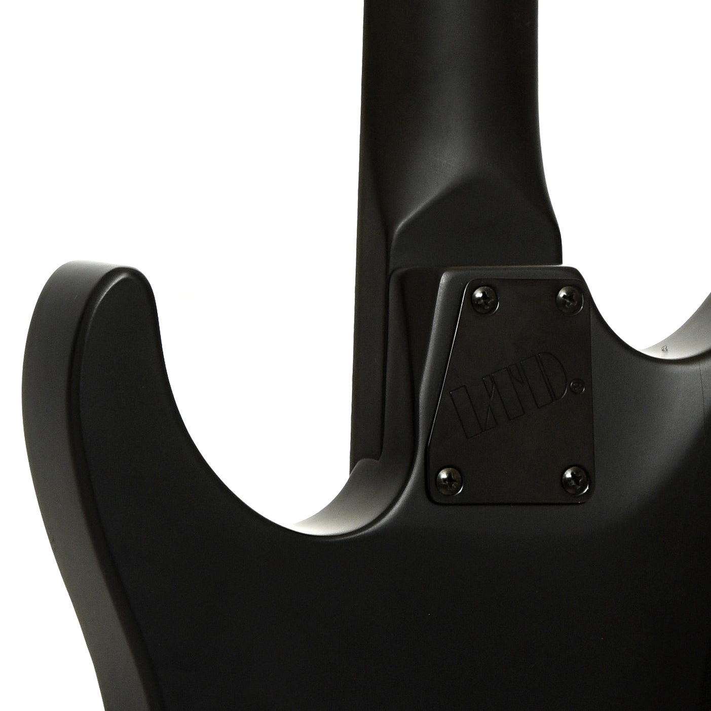 Neck joint of ESP LTD M-201HT Electric Guitar, Black Satin