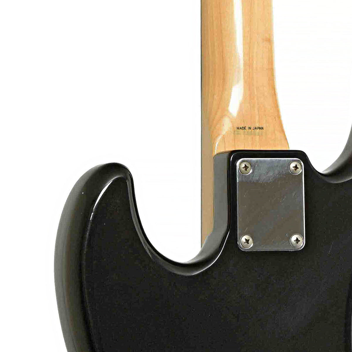 Neck joint of Fender Jazz Fretless Electric Bass