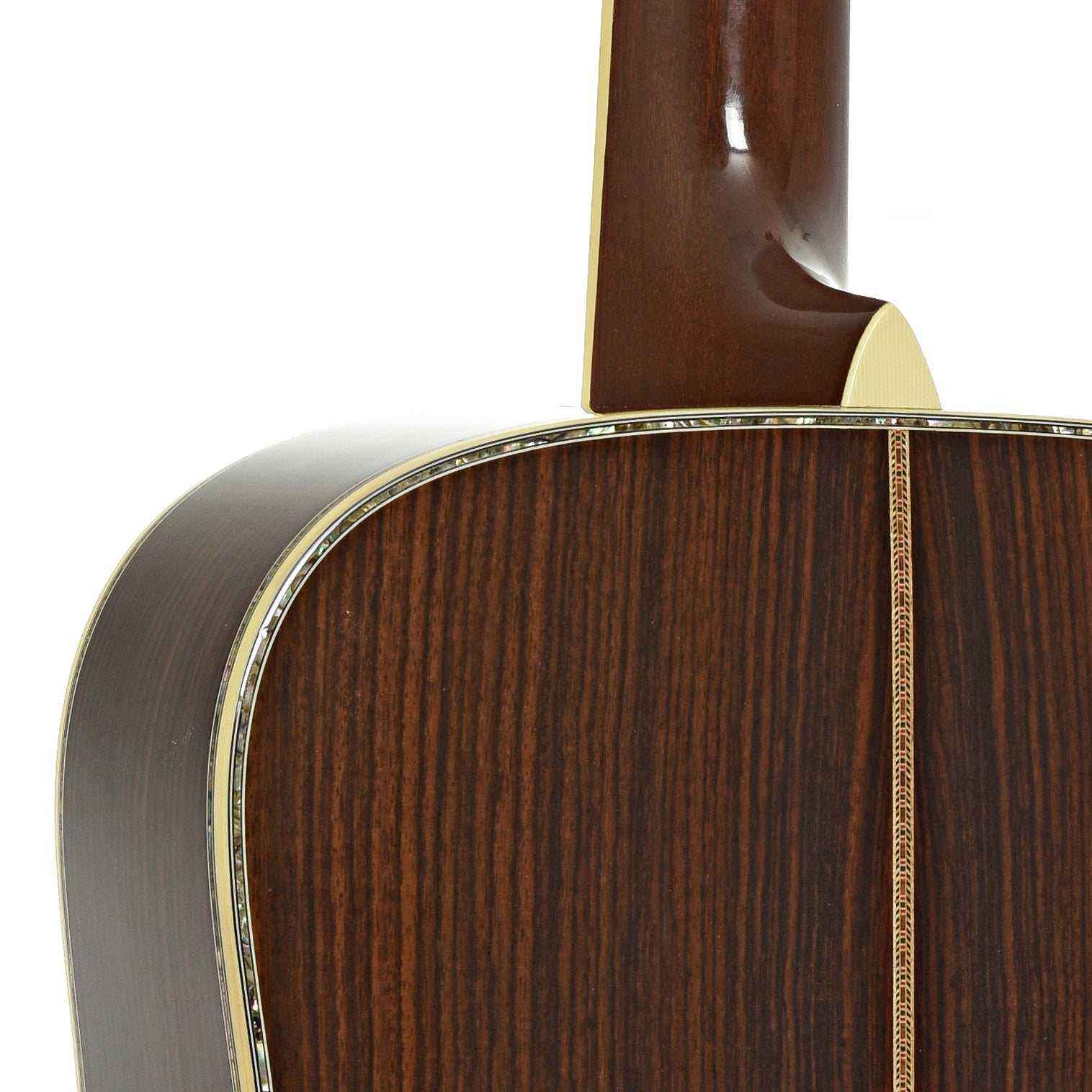 Neck joint of Martin Custom Dreadnought Acoustic Guitar 