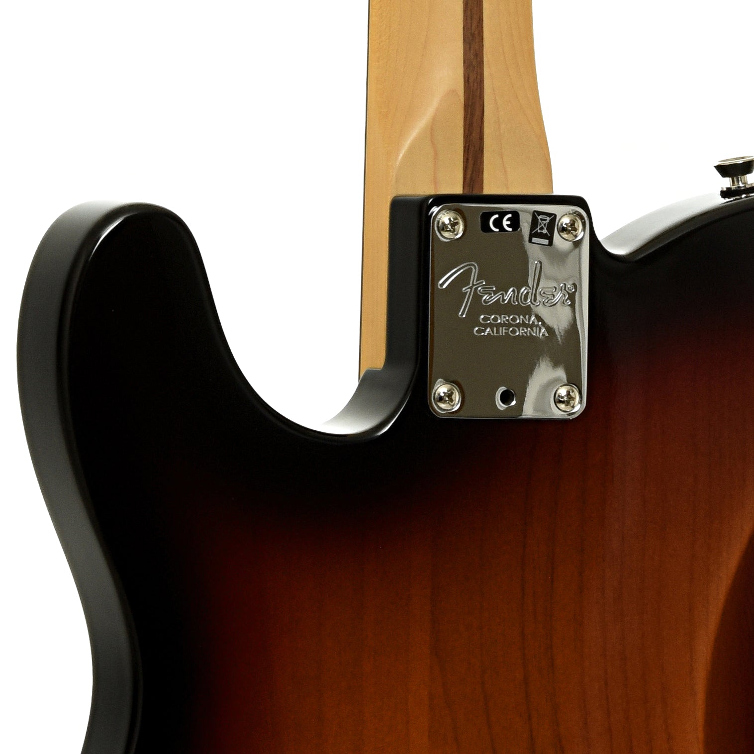 Neck joint of Fender American Professional Telecaster Deluxe Electric Guitar