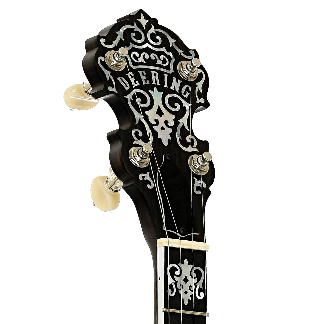 Headstock of Deering John Hartford Banjo