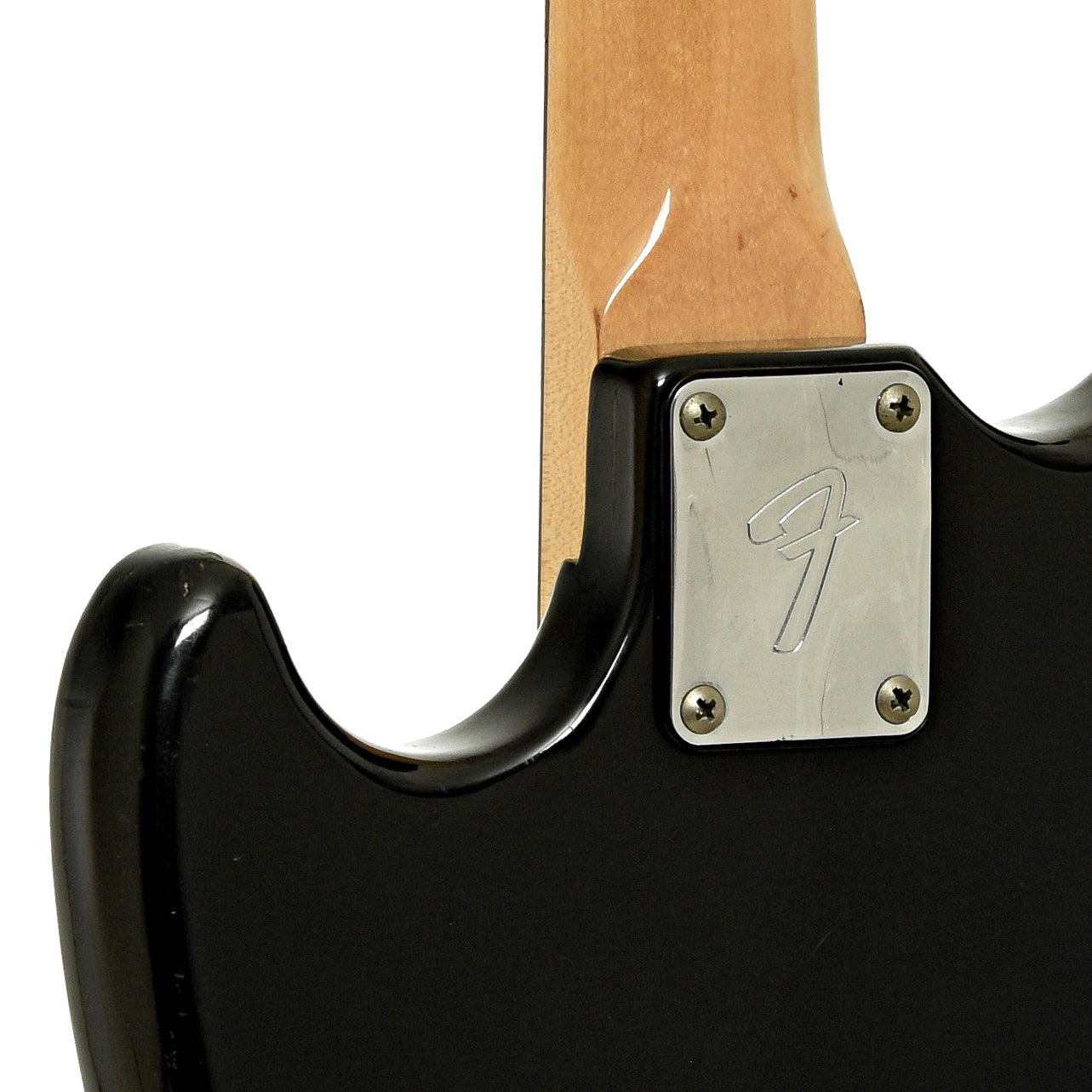 Neck joint of Fender Musicmaster Electric Guitar 