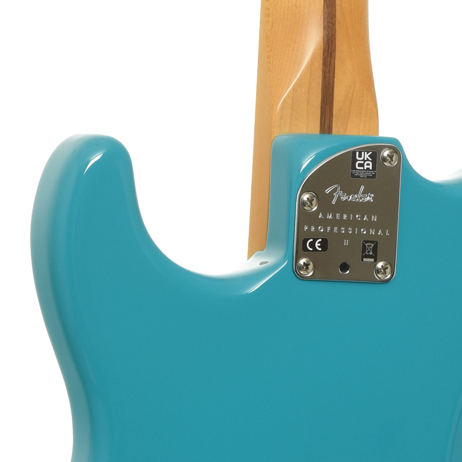Neck joint of Fender American Professional II Stratocaster Electric Guitar
