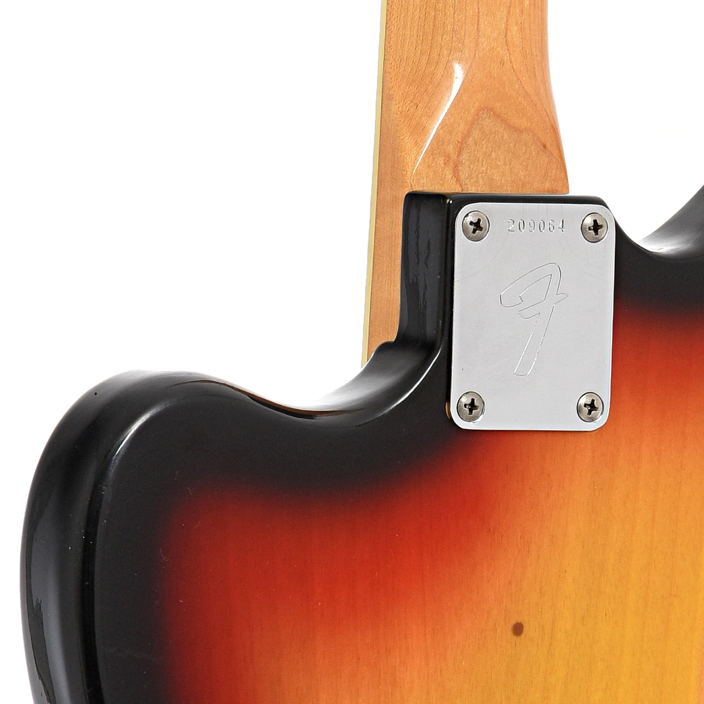 Neck joint of Fender Jaguar Electric Guitar (1967)