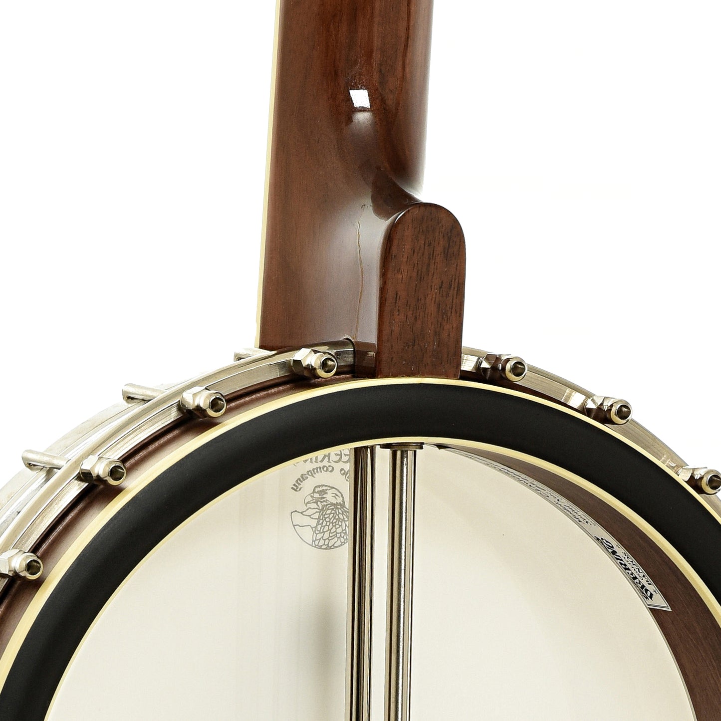 Neck joint of Deering Claw Grass 2 Open Back Banjo