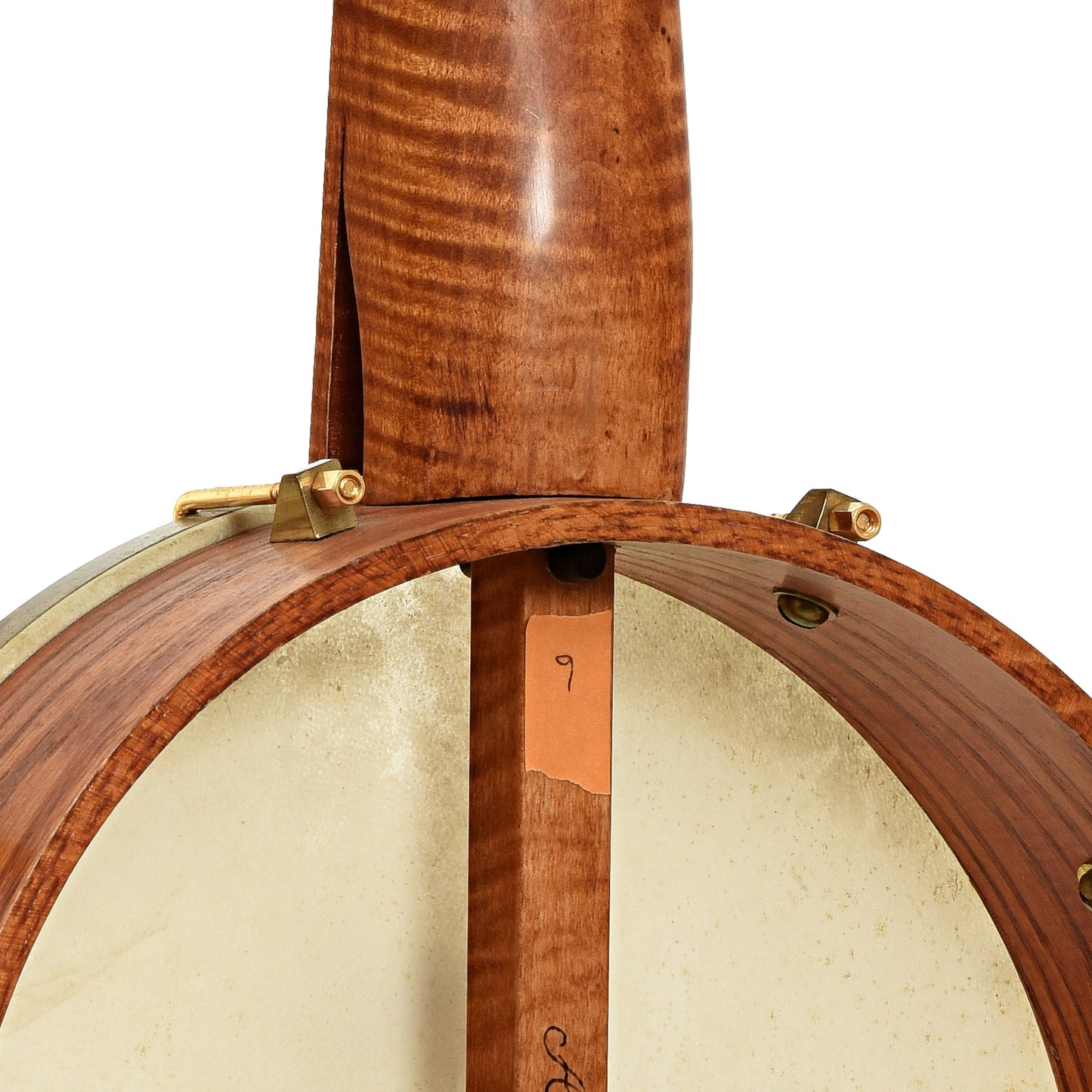 Neck joint of Bob Flesher Andersonville Minstrel Banjo 