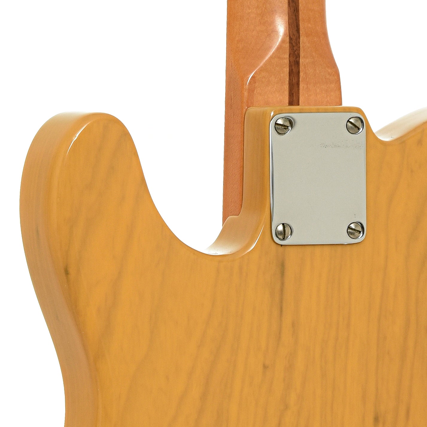 Neck joint of Fender American Vintage Reissue '52 Telecaster Electric Guitar 