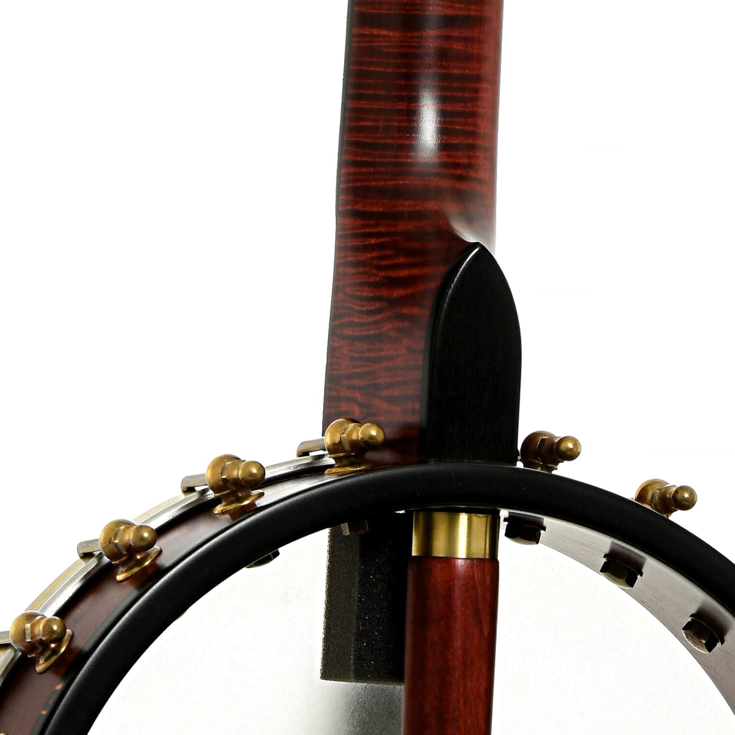 Neck joint of Ome Jubilee 11" Openback Banjo, Maple Neck