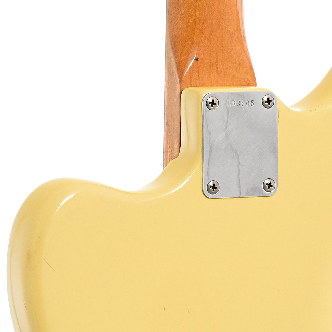 Neck joint of Fender Jaguar Electric Guitar (1965)