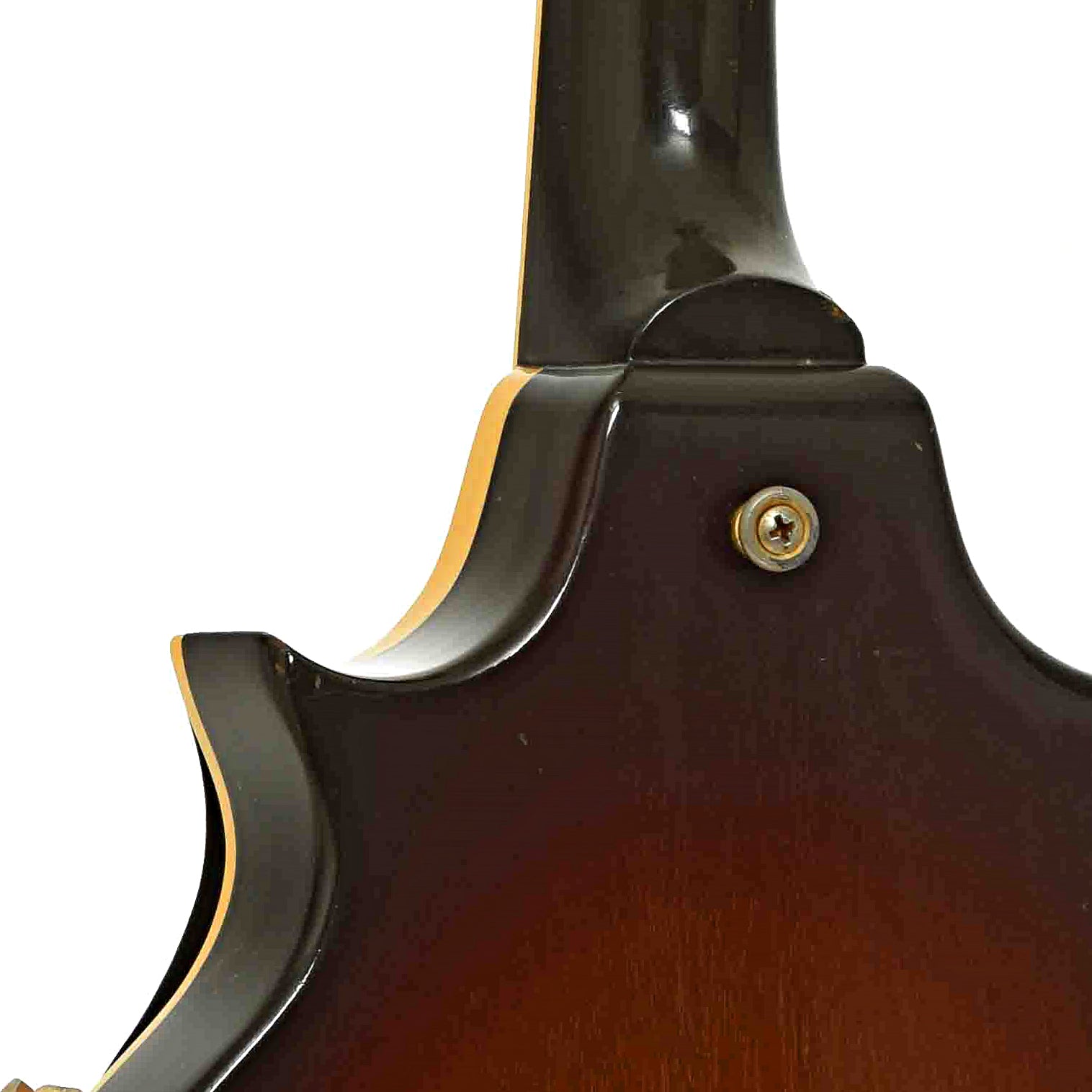 Neck joint of Gibson EM-200 Florentine Electric Mandolin