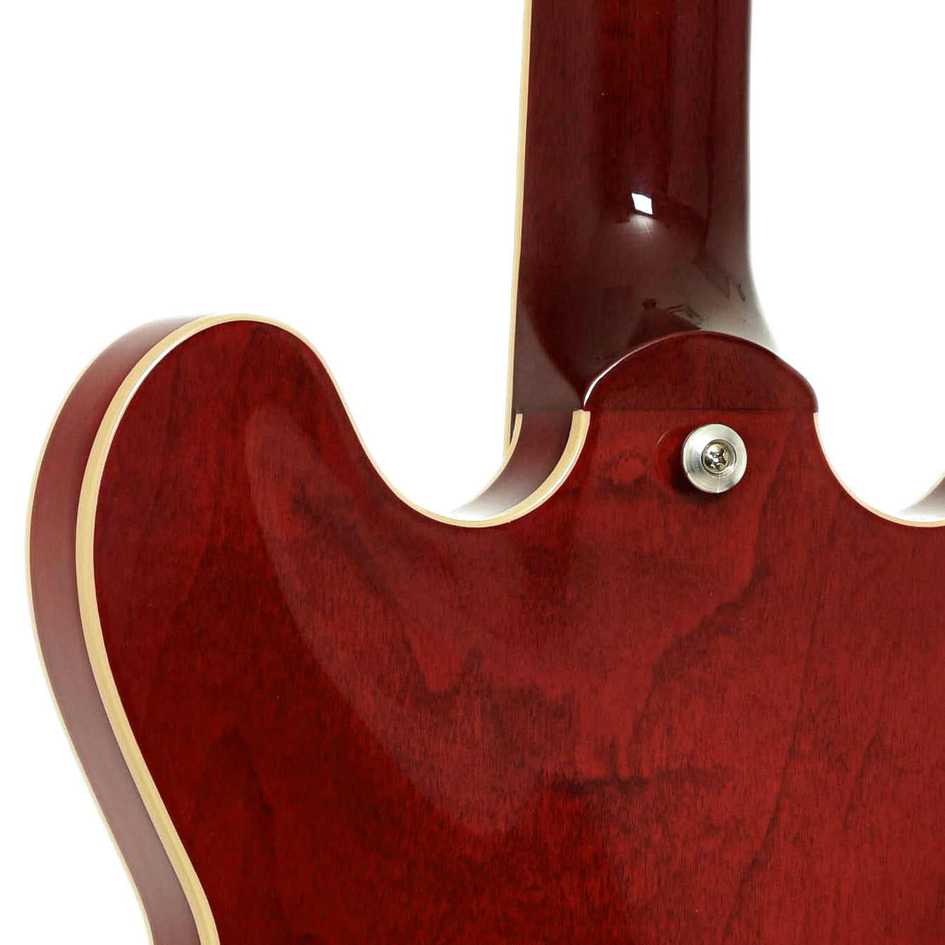 Neck joint of Gibson ES-335 Hollowbody Electric Guitar