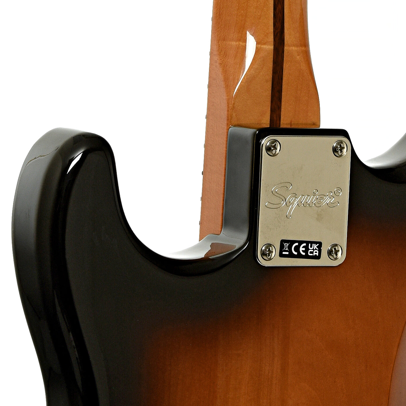 Neck joint of Fender Squier Classic Vibe Stratocaster  