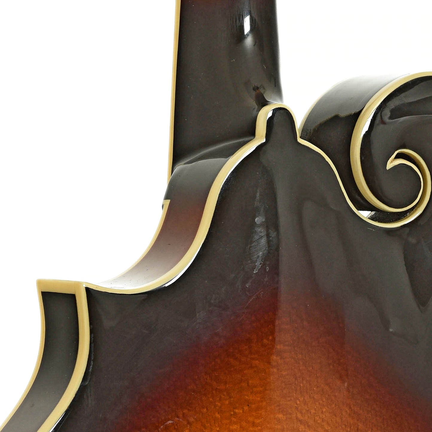 Neck joint of Loar LM-520-VS Performer F-Style Mandolin