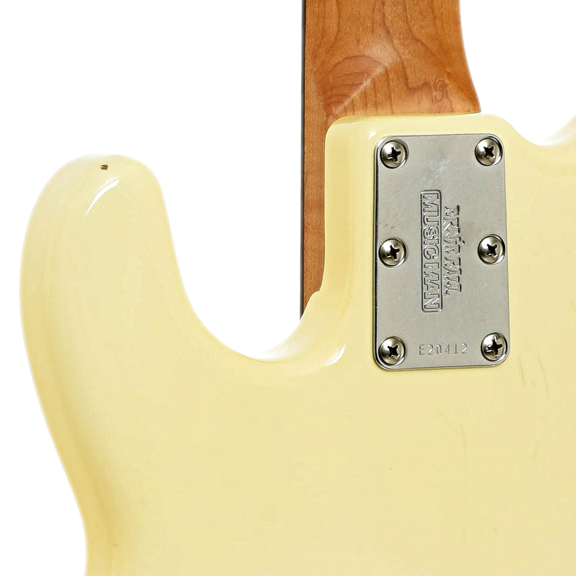 Neck joint of Earnie Ball Music Man Stingray 4-String Electric Bass 