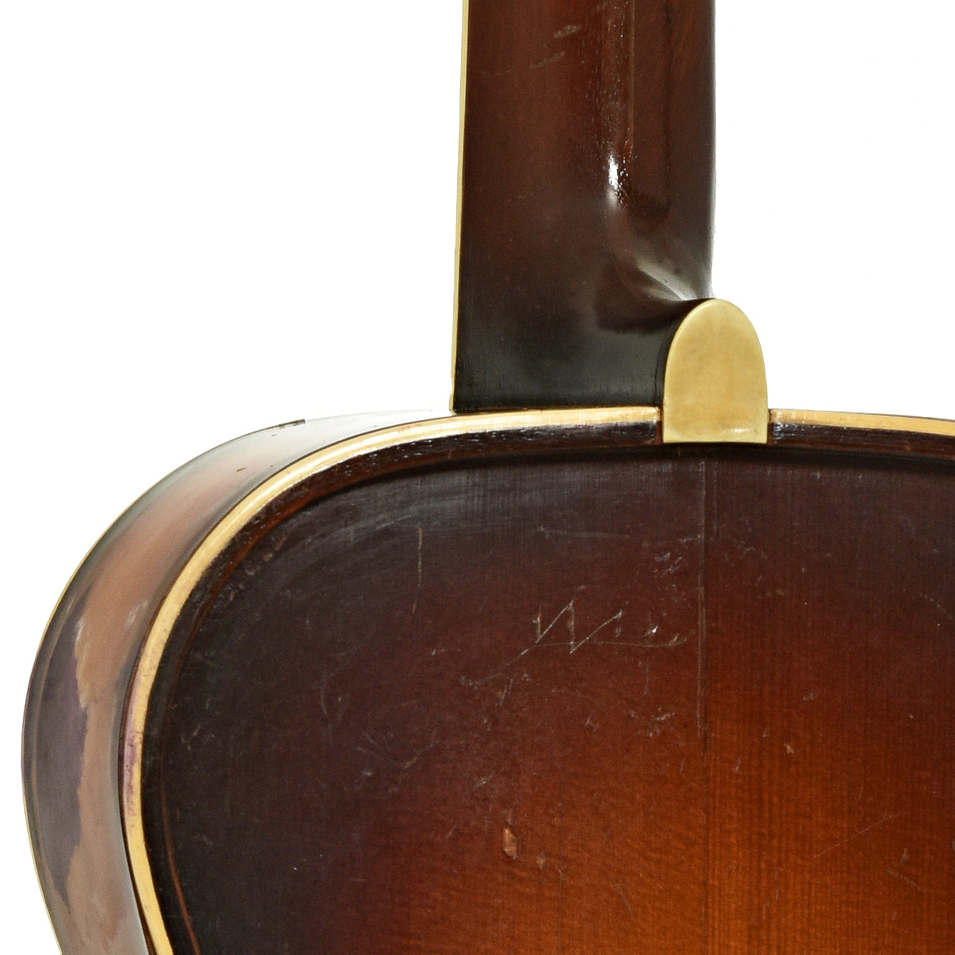 Neck joint of Vivi-Tone Archtop Acoustic Guitar 