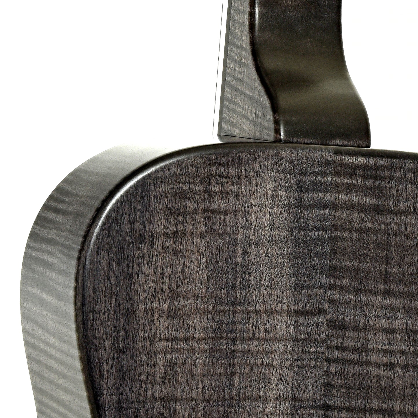 Neck joint of Beard Trailhead Squareneck Resonator Guitar Black Ice Finish