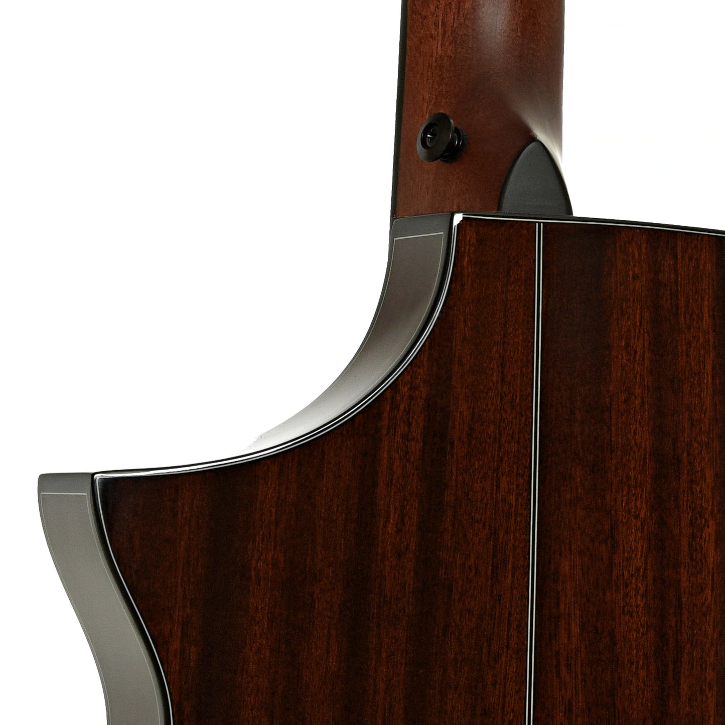 Neck joint of Ibanez AEWC32FM Thinline Acoustic-Electric Guitar Amber Sunset Fade