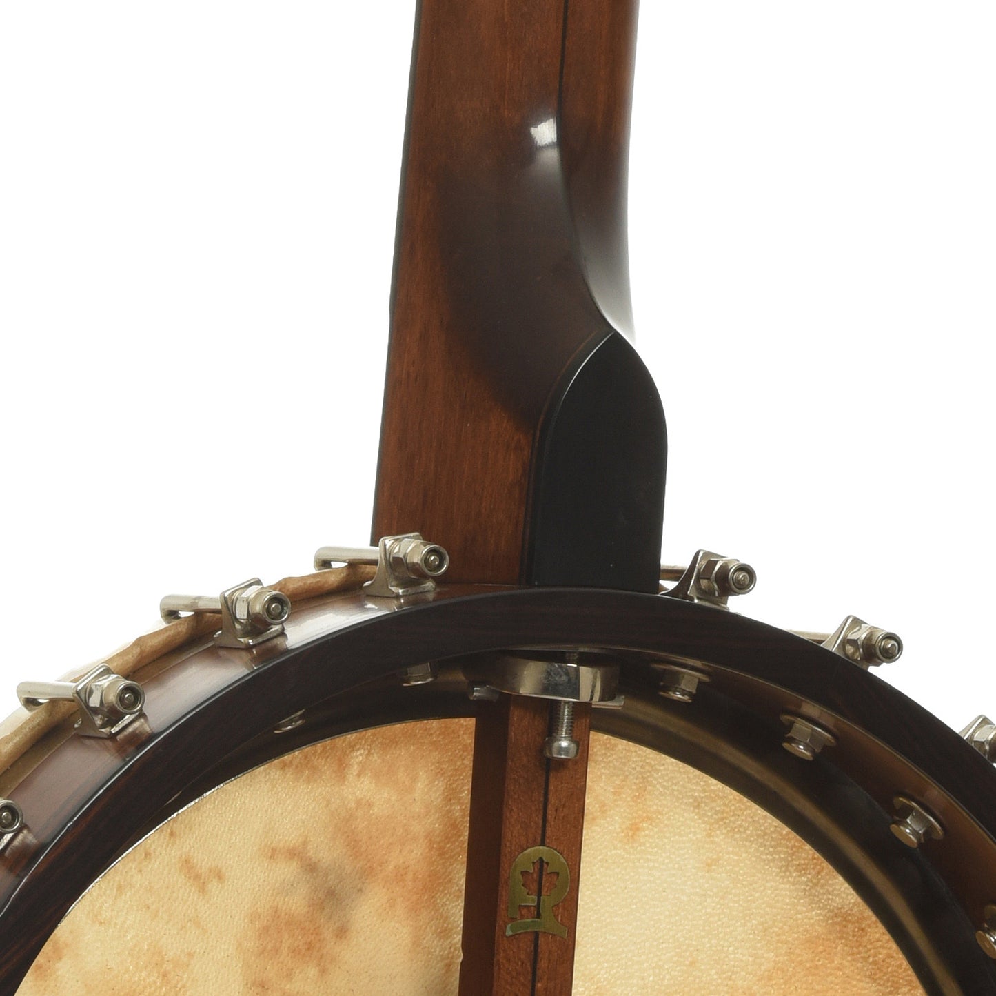 Neck joint of Rickard Dobson Custom Openback Banjo 