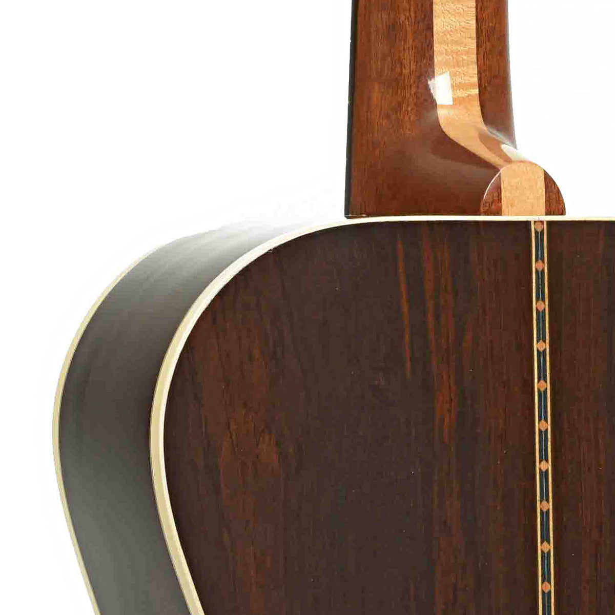 Heel of Ralph Luttrell T-100B Roundneck Baritone Resonator Guitar