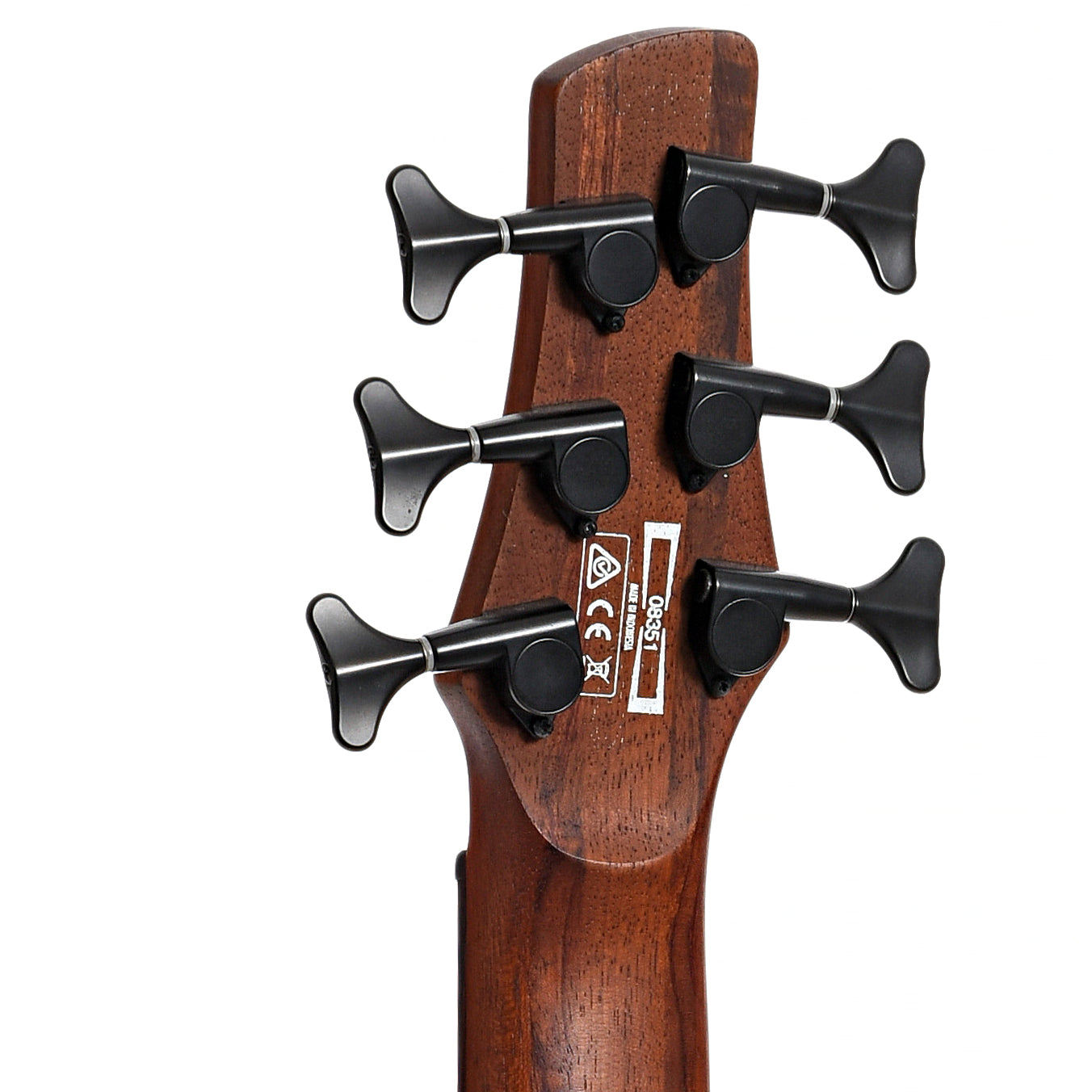 Back headstock of Ibanez ST756 6-String Electric Bass (2010s)