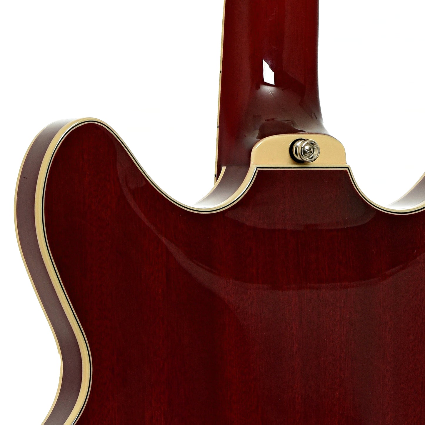 Neck joint of Guild Starfire I Cherry Red Left Handed Semi-Hollow Body Electric Guitar