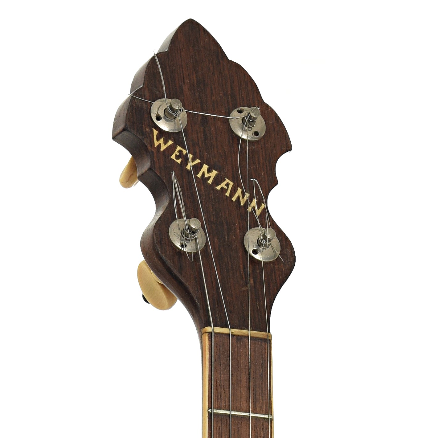 Headstock of Weymann Style 85 Tenor Banjo