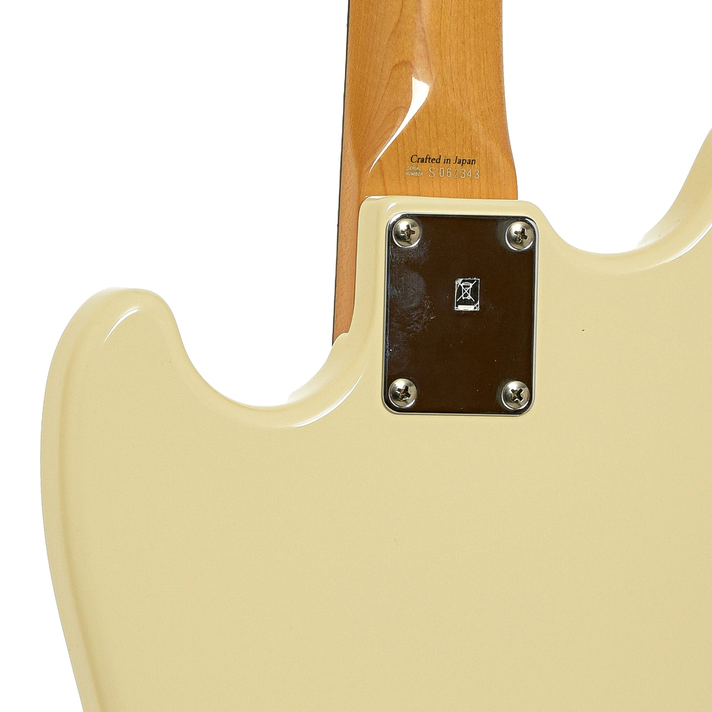 Neck joint of Fender Mustang 4-String Electric Bass