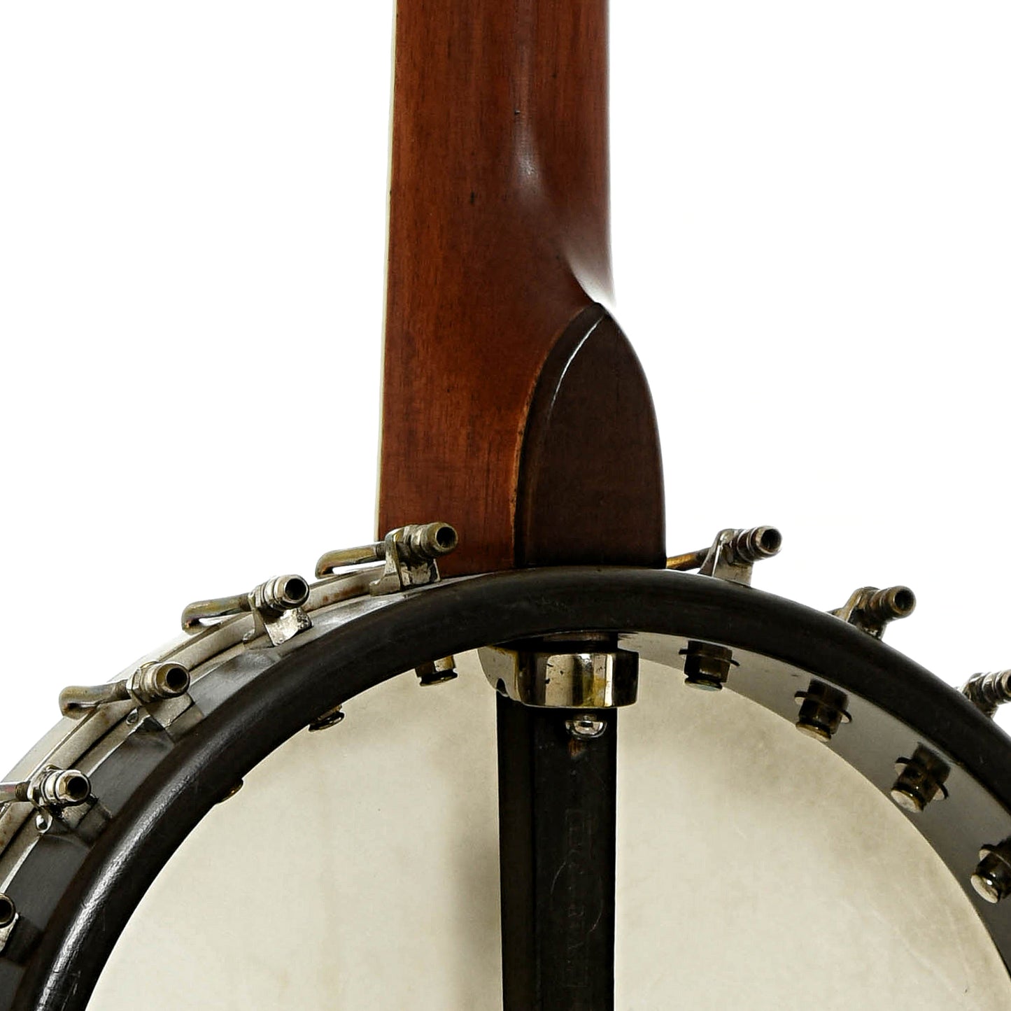 Neck joint of Fairbanks Imperial Electric No.0 Open Back Banjo
