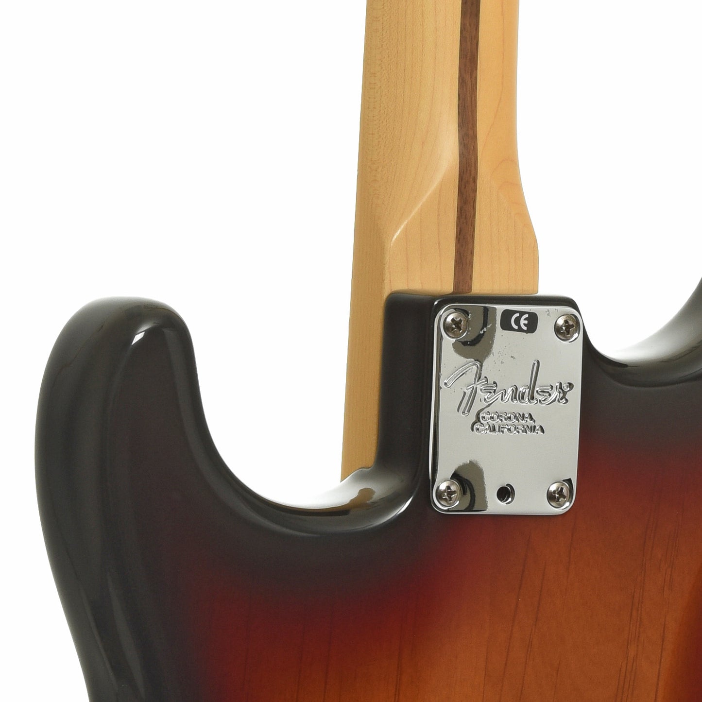 Neck joint of Fender American Deluxe Stratocaster Electric Guitar