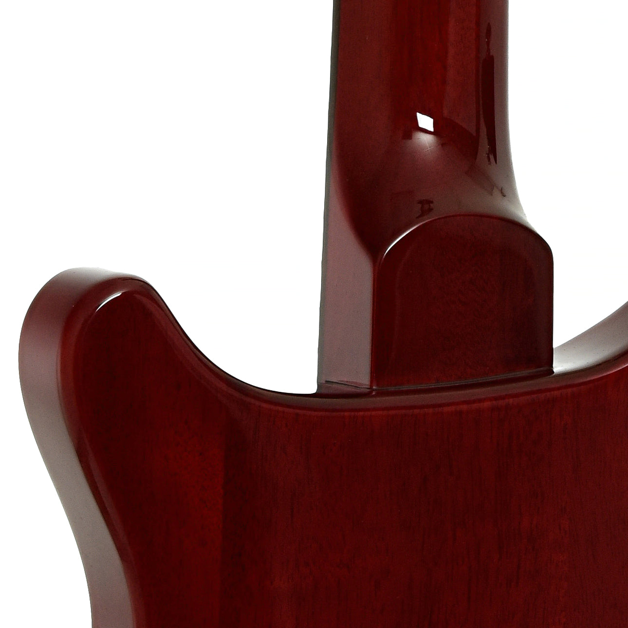 Neck joint of PRS SE DGT Standard Vintage Cherry Electric Guitar
