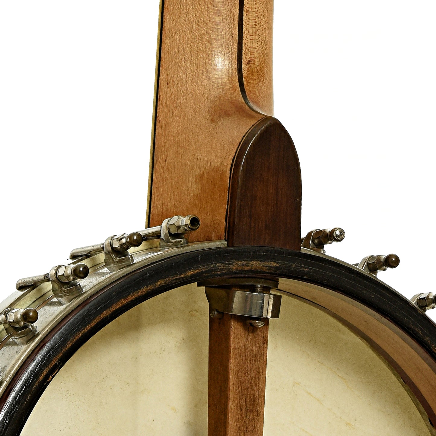 Neck joint of Vega Tubaphone Banjo-Guitar 