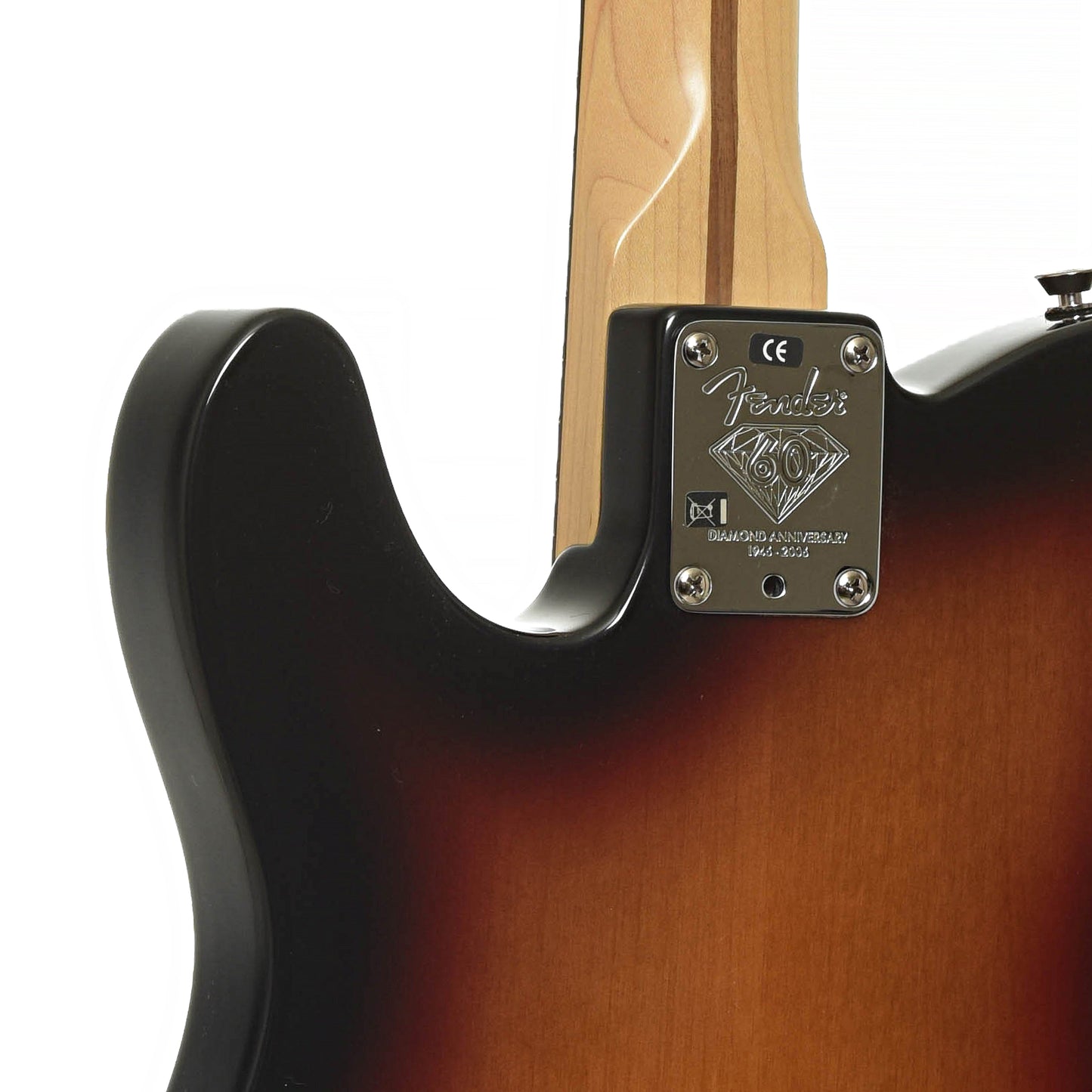 Neck joint of Fender American 60th Anniversary Telecaster Electric Guitar 