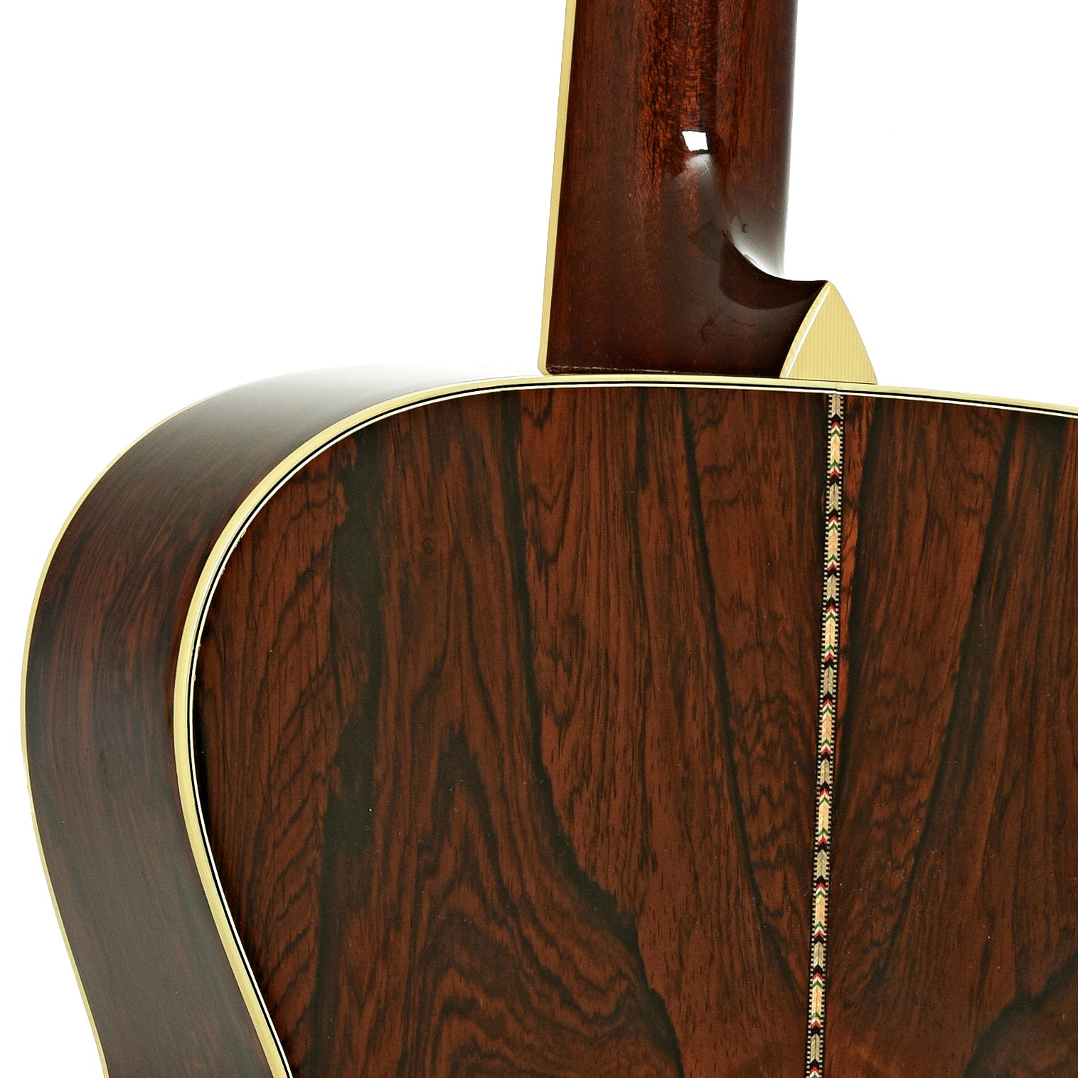Neck joint of Collings OM-3 Brazilian Acoustic Guitar