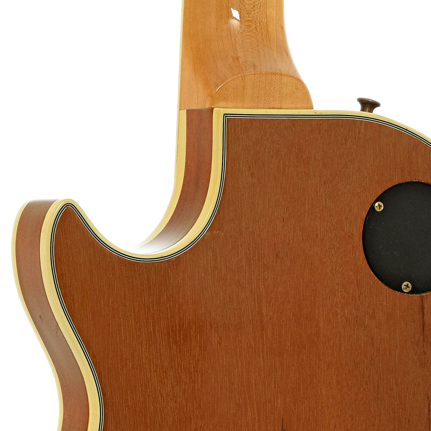 Neck joint of Gibson Les Paul Custom Electric Guitar