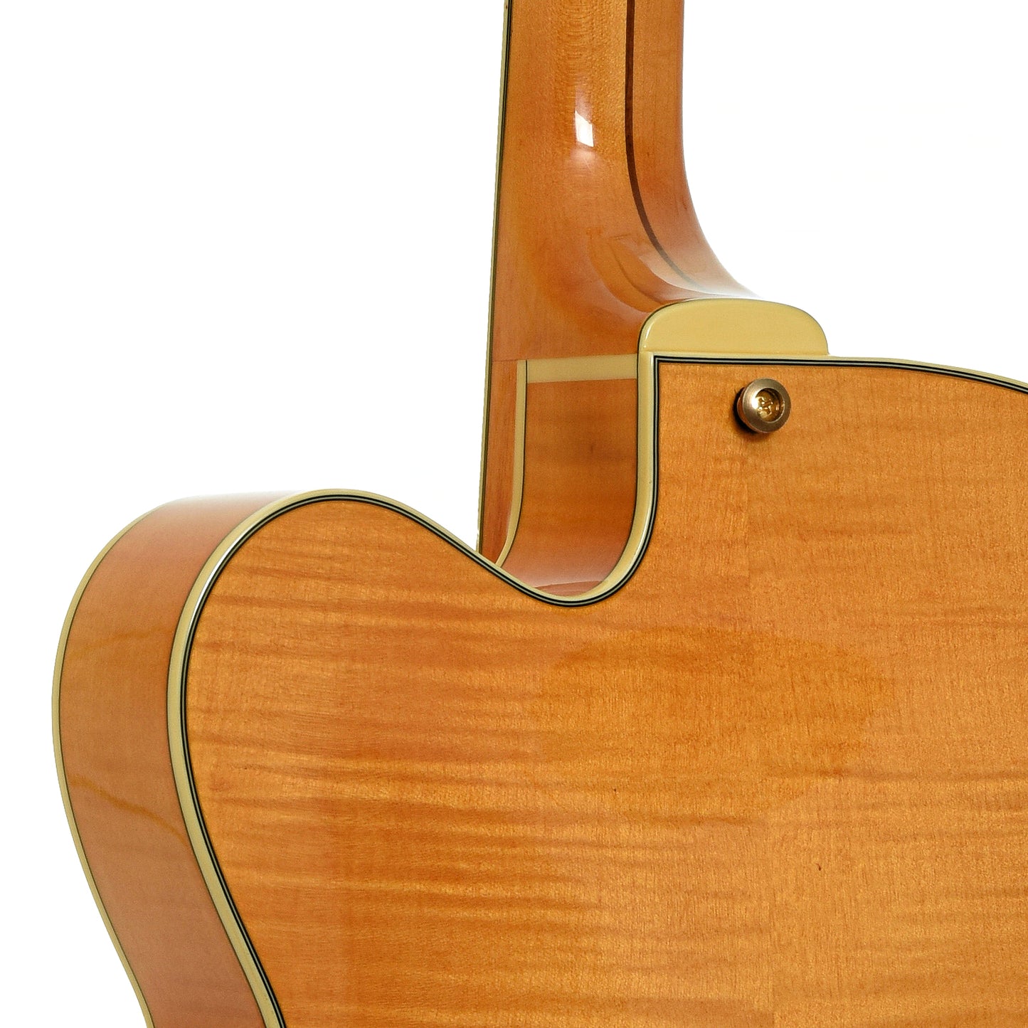 Neck joint of D'Angelico EXL-1 Archtop Hollowbody Electric Guitar