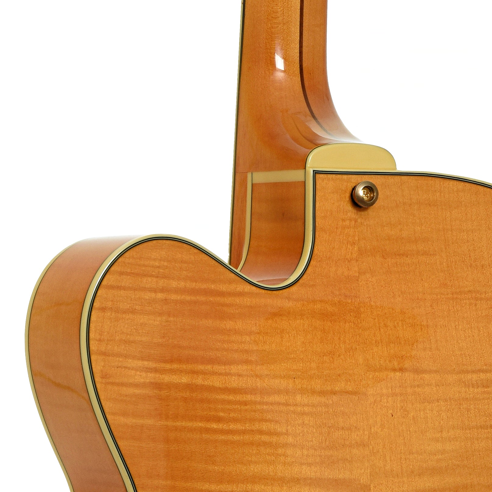 Neck joint of D'Angelico EXL-1 Archtop Hollowbody Electric Guitar