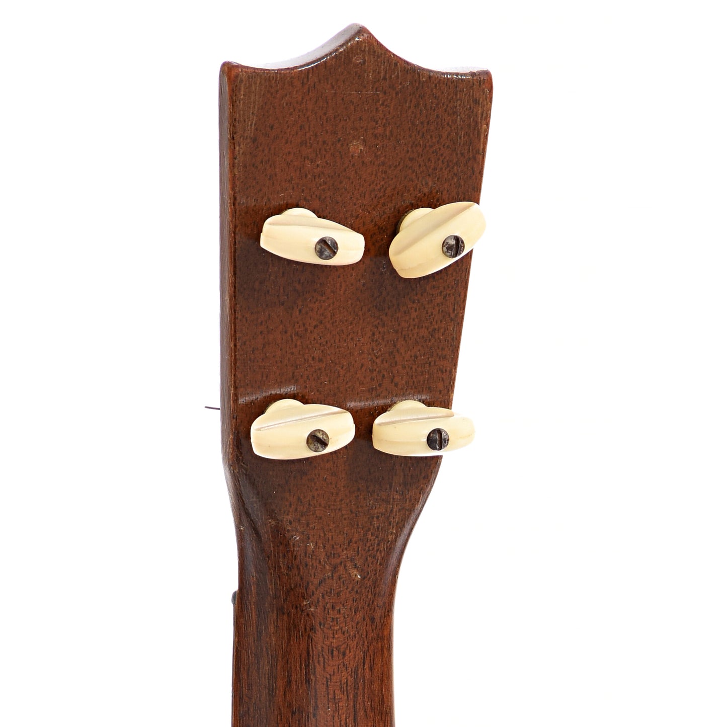 Back headstock of Style 0 soprano ukulele
