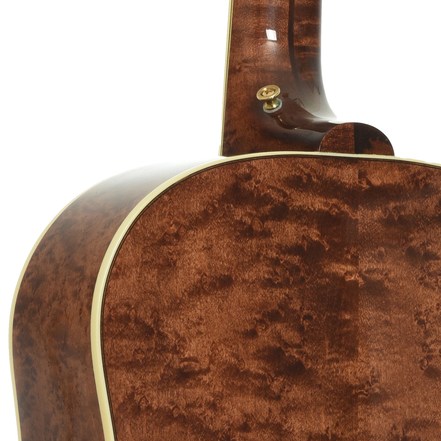 Neck joint of Gibson Birdseye Maple Advanced Jumbo Acoustic Guitar