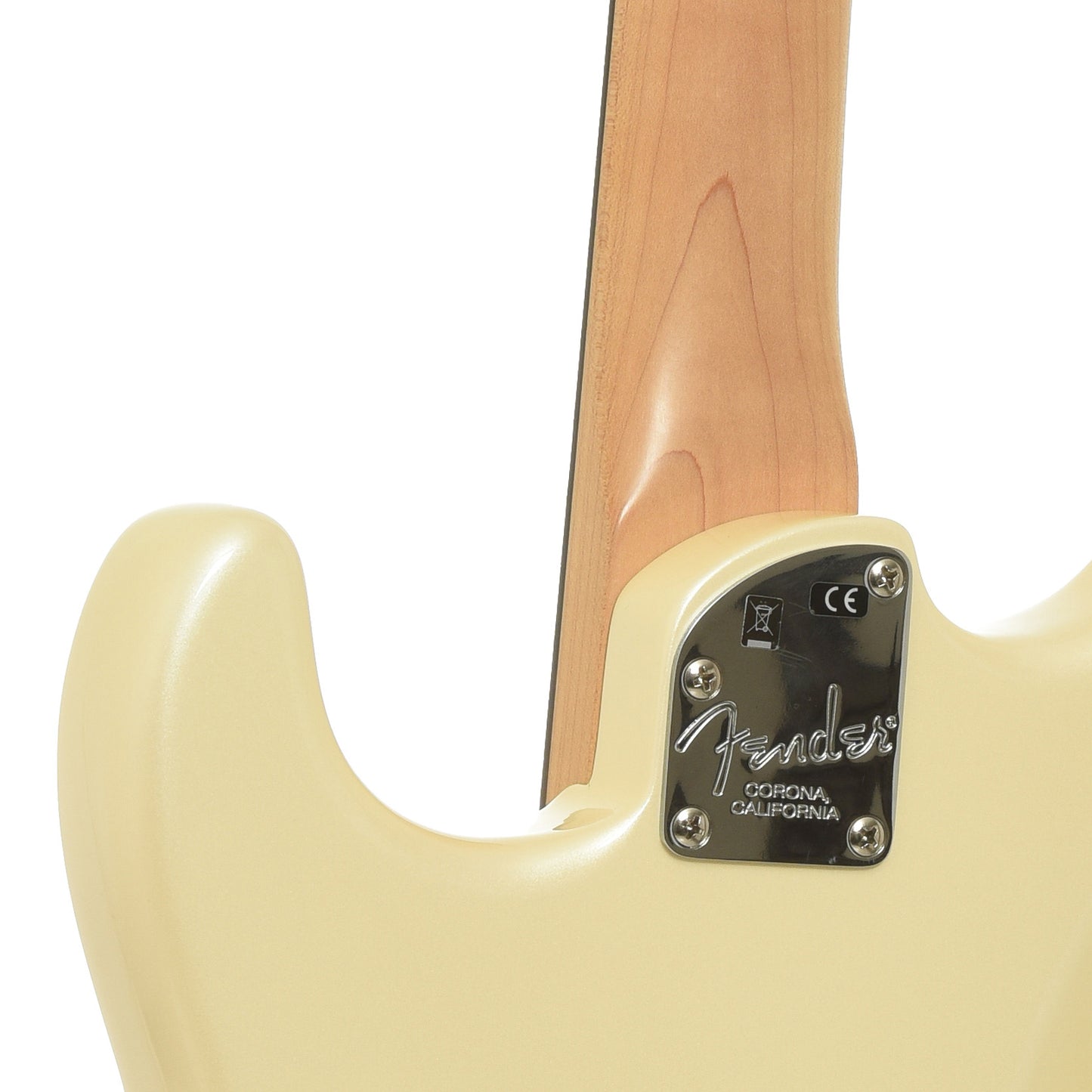 Neck joint of Fender American Elite Stratocaster Electric Guitar