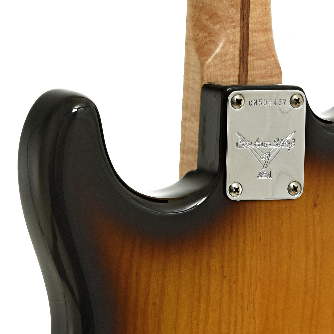 Back and side of Fender Custom Shop '54 Reissue Stratocaster Electric Guitar 