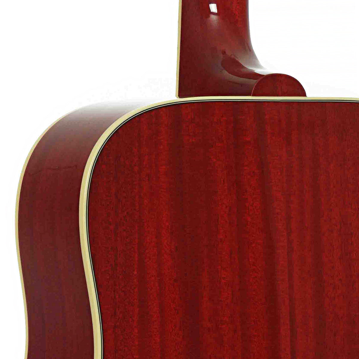 Heel of Gibson Hummingbird Standard Acoustic Guitar & Case, Vintage Cherry Sunburst (HiFi Pickup)